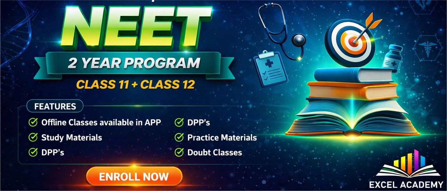 Admission Open for NEET (2 YR. PROGRAM - 11 + 12)